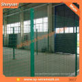 security pvc coated curved welded wire mesh fence